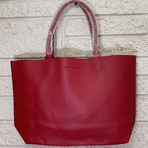 Bloomingdale’s Faux Leather Tote Bag